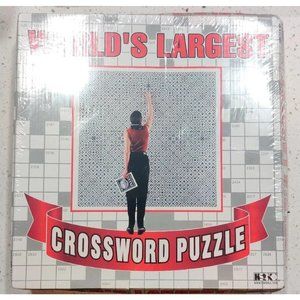 World's Largest Crossword Puzzle 49 Square Foot #1202 Herbco 7x7" New Unopened